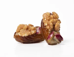 Dates Stuffed with Walnuts and Pistachio