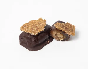 Dates Chocolat with Sesame Seeds